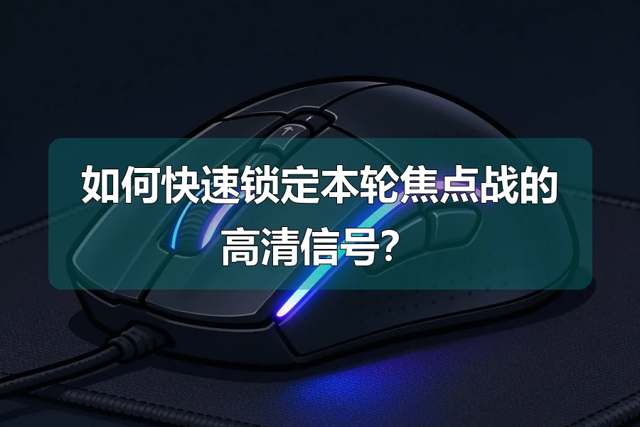 如何快速锁定本轮焦点战的高清信号？